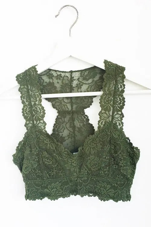 Lace Racerback Bralette Jolie Vaughan | Online Clothing Boutique near Baton Rouge, LA