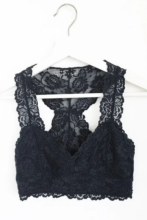 Lace Racerback Bralette Jolie Vaughan | Online Clothing Boutique near Baton Rouge, LA