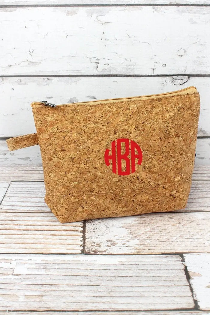 Large Cork Cosmetic Bag Jolie Vaughan | Online Clothing Boutique near Baton Rouge, LA