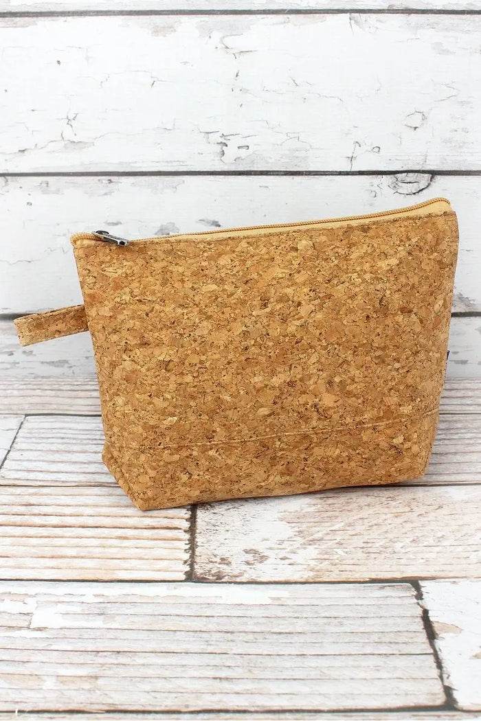 Large Cork Cosmetic Bag Jolie Vaughan | Online Clothing Boutique near Baton Rouge, LA