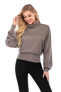 Laura High-Neck Hip-Hugger Balloon Sleeve Sweater Jolie Vaughan | Online Clothing Boutique near Baton Rouge, LA