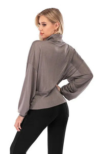 Laura High-Neck Hip-Hugger Balloon Sleeve Sweater Jolie Vaughan | Online Clothing Boutique near Baton Rouge, LA