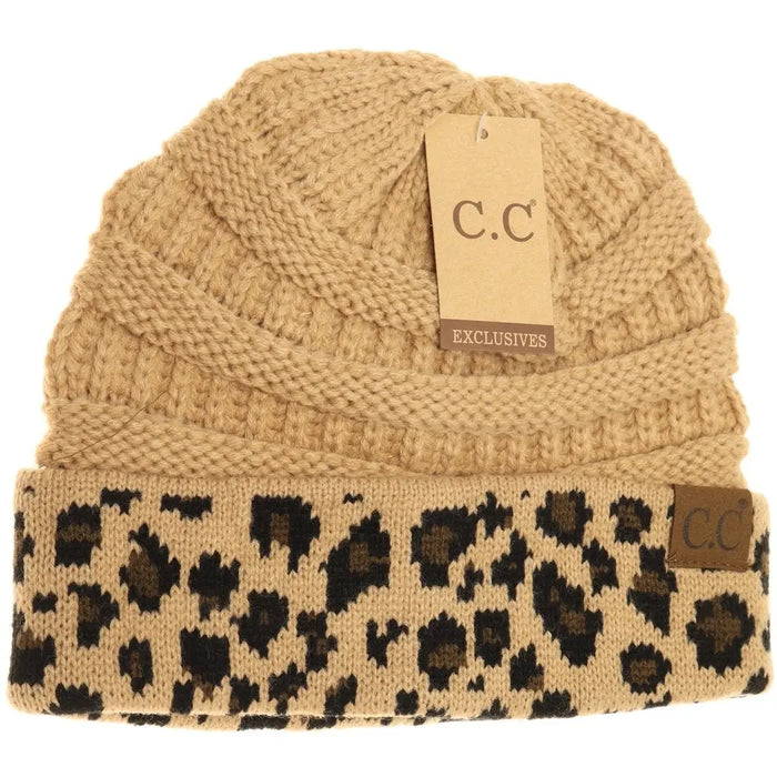Leopard Print Matching Cuff Beanie Jolie Vaughan | Online Clothing Boutique near Baton Rouge, LA