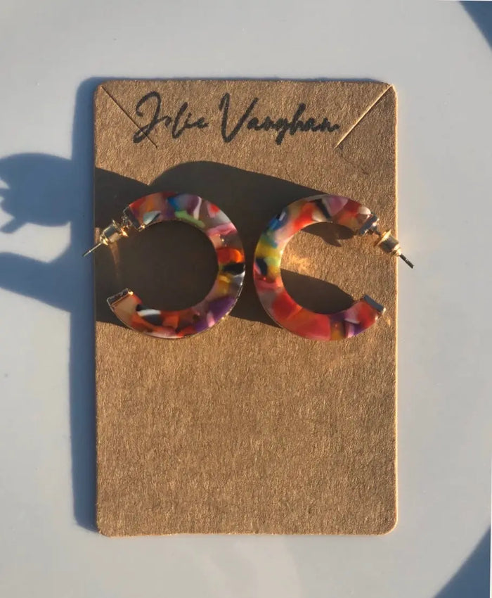 Let's Get Funky Chunky Hoop Earrings Jolie Vaughan | Online Clothing Boutique near Baton Rouge, LA