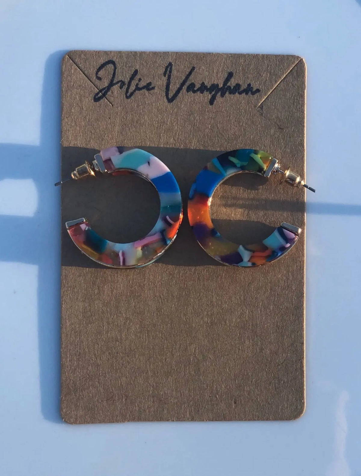 Let's Get Funky Chunky Hoop Earrings Jolie Vaughan | Online Clothing Boutique near Baton Rouge, LA