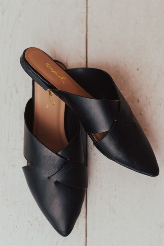 Deja PU Leather Wrap Mules freeshipping - Mature Women's Clothing Online | Jolie Vaughan Boutique