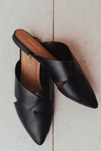 Deja PU Leather Wrap Mules freeshipping - Mature Women's Clothing Online | Jolie Vaughan Boutique