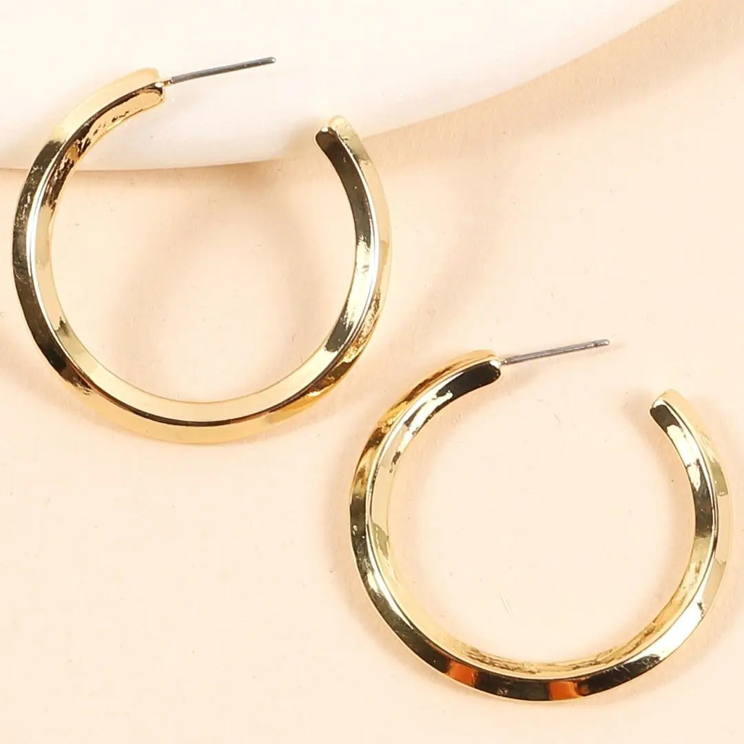Open Hoop Earrings Jolie Vaughan | Online Clothing Boutique near Baton Rouge, LA