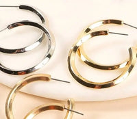 Open Hoop Earrings Jolie Vaughan | Online Clothing Boutique near Baton Rouge, LA