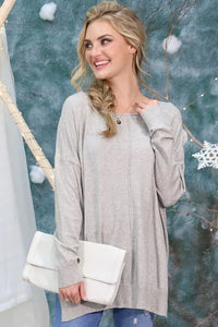 Perfect Tunic Sweater Jolie Vaughan | Online Clothing Boutique near Baton Rouge, LA