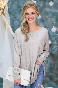 Perfect Tunic Sweater Jolie Vaughan | Online Clothing Boutique near Baton Rouge, LA