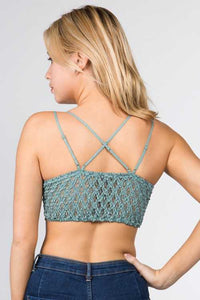 Anemone Isabelle Crocheted Lace Bralette Jolie Vaughan Mature Women's Online Clothing Boutique