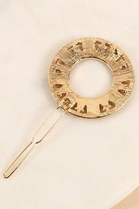 Rainbow Jewels Round Hair Clip Jolie Vaughan | Online Clothing Boutique near Baton Rouge, LA