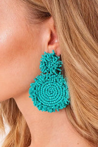 Seed Bead Circle Earrings Jolie Vaughan | Online Clothing Boutique near Baton Rouge, LA