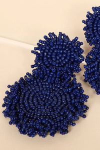 Seed Bead Circle Earrings Jolie Vaughan | Online Clothing Boutique near Baton Rouge, LA