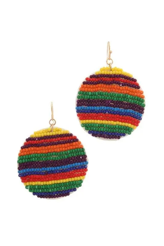 Seed Bead Drop Earrings Jolie Vaughan | Online Clothing Boutique near Baton Rouge, LA