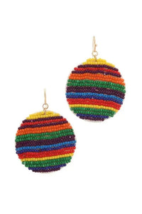 Seed Bead Drop Earrings Jolie Vaughan | Online Clothing Boutique near Baton Rouge, LA