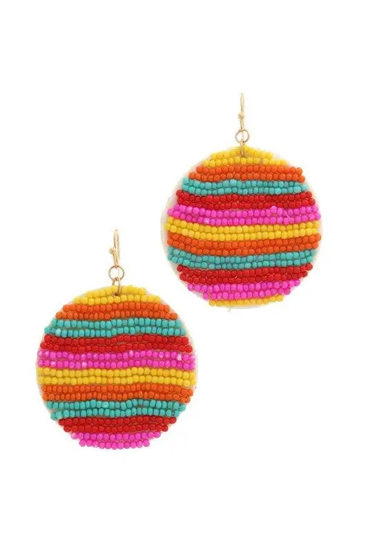 Seed Bead Drop Earrings Jolie Vaughan | Online Clothing Boutique near Baton Rouge, LA