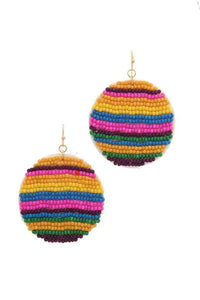 Seed Bead Drop Earrings Jolie Vaughan | Online Clothing Boutique near Baton Rouge, LA