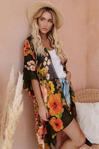 Shady Beach Oversize Floral Print Kimono Jolie Vaughan | Online Clothing Boutique near Baton Rouge, LA