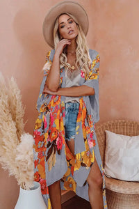 Shady Beach Oversize Floral Print Kimono Jolie Vaughan | Online Clothing Boutique near Baton Rouge, LA