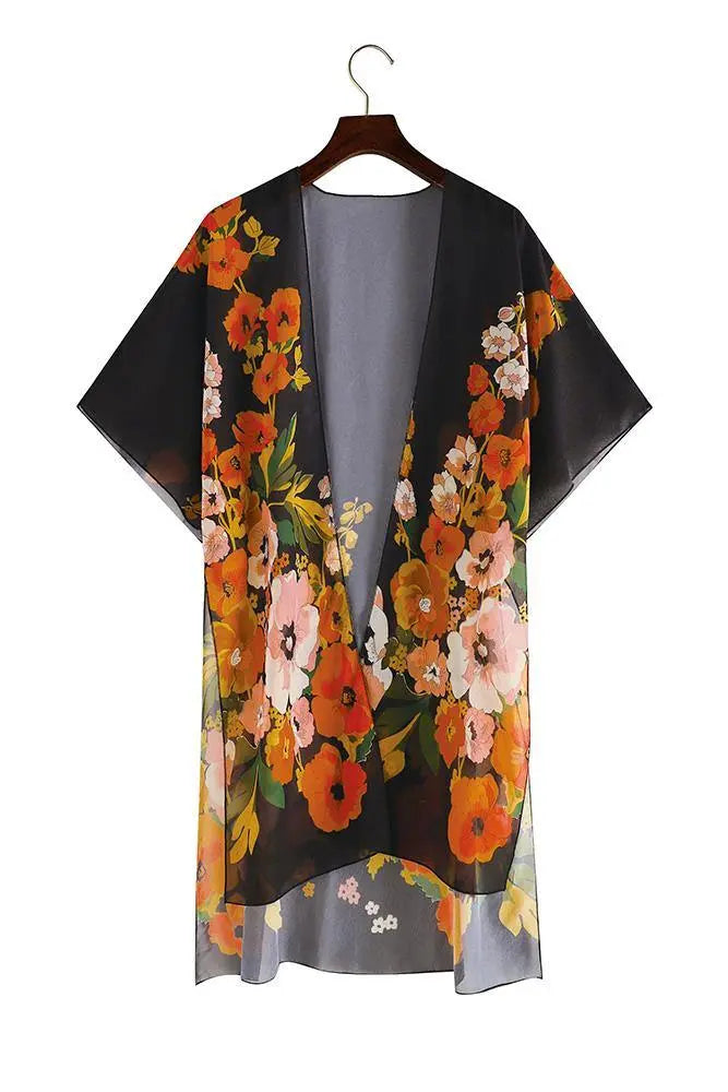 Shady Beach Oversize Floral Print Kimono Jolie Vaughan | Online Clothing Boutique near Baton Rouge, LA