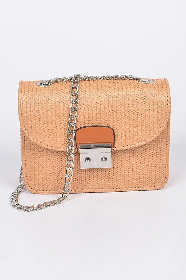 Straw Clutch Crossbody Bag Jolie Vaughan | Online Clothing Boutique near Baton Rouge, LA