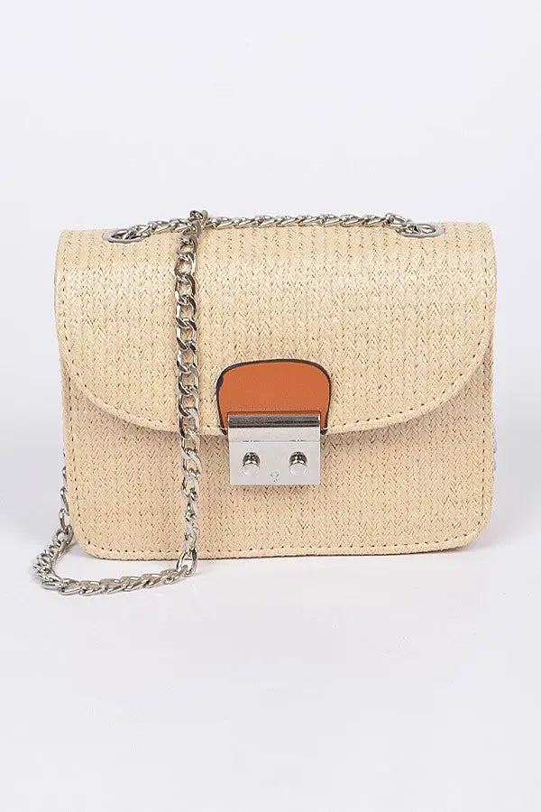 Straw Clutch Crossbody Bag Jolie Vaughan | Online Clothing Boutique near Baton Rouge, LA