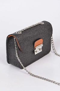 Straw Clutch Crossbody Bag Jolie Vaughan | Online Clothing Boutique near Baton Rouge, LA