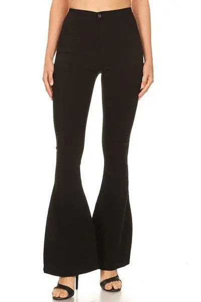 Super-Stretch High Waist Twill Bell Bottoms Jolie Vaughan | Online Clothing Boutique near Baton Rouge, LA