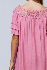 Tea Time Tiered Ruffle Sleeve Tunic Dress Jolie Vaughan | Online Clothing Boutique near Baton Rouge, LA