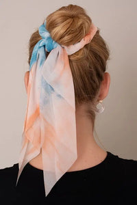 Tie-Die Multi-Function Scrunchie with Neckerchief Jolie Vaughan | Online Clothing Boutique near Baton Rouge, LA