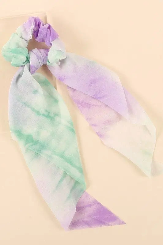 Tie-Die Multi-Function Scrunchie with Neckerchief Jolie Vaughan | Online Clothing Boutique near Baton Rouge, LA