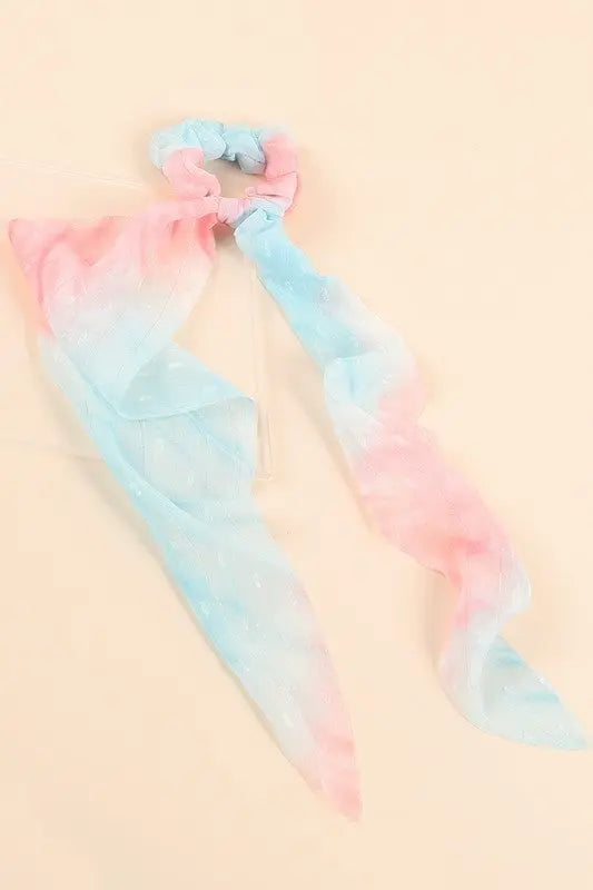 Tie-Die Multi-Function Scrunchie with Neckerchief Jolie Vaughan | Online Clothing Boutique near Baton Rouge, LA