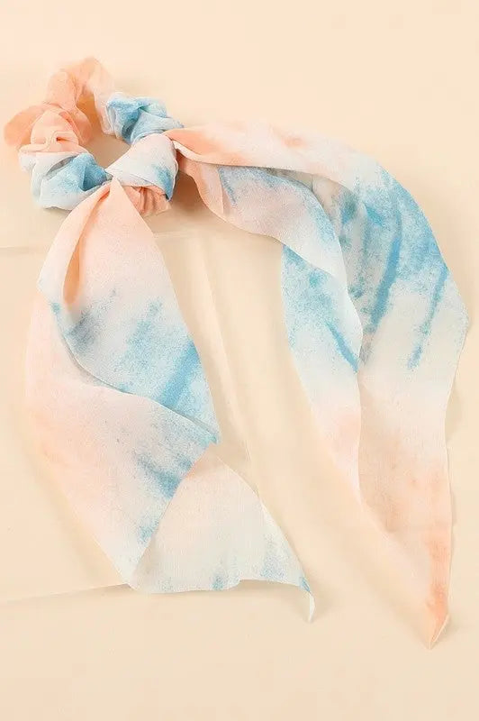 Tie-Die Multi-Function Scrunchie with Neckerchief Jolie Vaughan | Online Clothing Boutique near Baton Rouge, LA