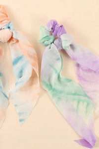 Tie-Die Multi-Function Scrunchie with Neckerchief Jolie Vaughan | Online Clothing Boutique near Baton Rouge, LA