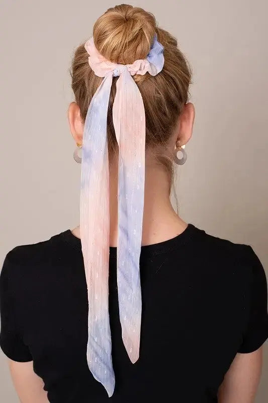 Tie-Die Multi-Function Scrunchie with Neckerchief Jolie Vaughan | Online Clothing Boutique near Baton Rouge, LA