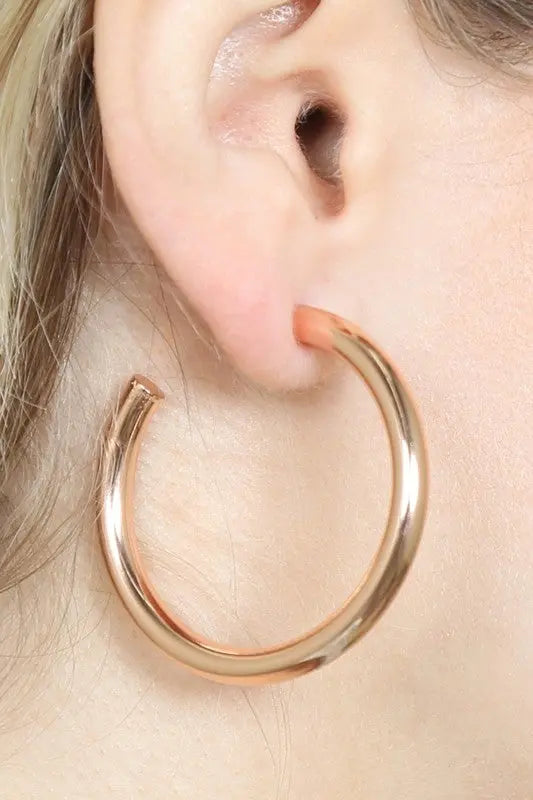 Tube Hoop Earring Jolie Vaughan | Online Clothing Boutique near Baton Rouge, LA