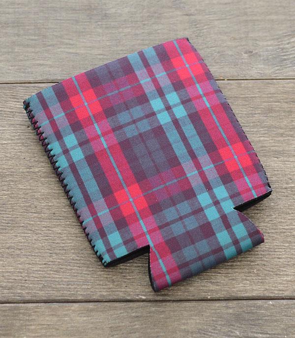 24oz 5th Line Plaid Koozie