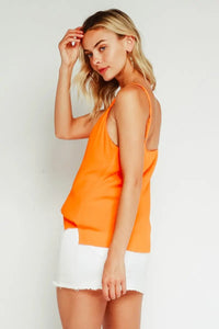 Unforgettable Challis Dressy V-Neck Tank Top Jolie Vaughan | Online Clothing Boutique near Baton Rouge, LA