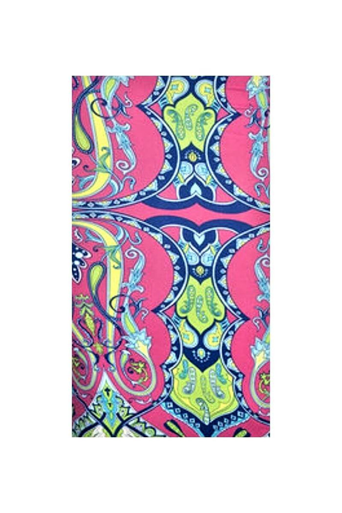 Moroccan Print Keyhole Dress