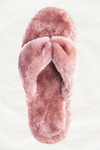 Walk on Clouds Furry Thong Slippers Jolie Vaughan | Online Clothing Boutique near Baton Rouge, LA