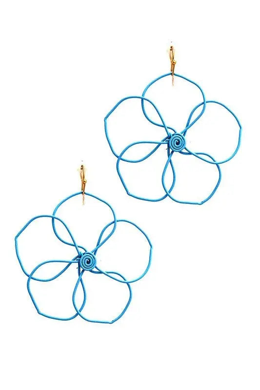 Wire Flower Earrings Jolie Vaughan | Online Clothing Boutique near Baton Rouge, LA