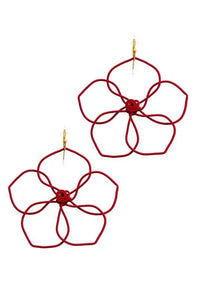 Wire Flower Earrings Jolie Vaughan | Online Clothing Boutique near Baton Rouge, LA