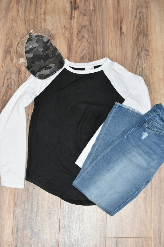 Words Cannot Describe Softest Raglan Tee Jolie Vaughan | Online Clothing Boutique near Baton Rouge, LA