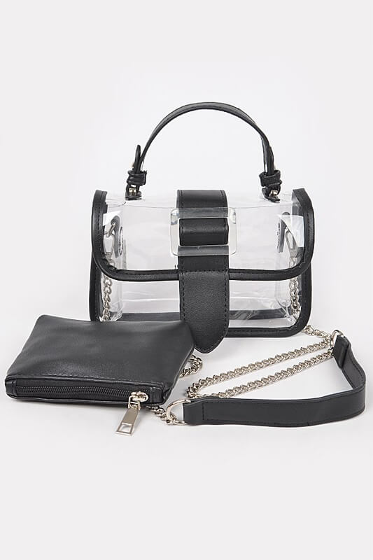 Clear Gameday Stadium Crossbody Gameday Handbags Jolie Vaughan Boutique