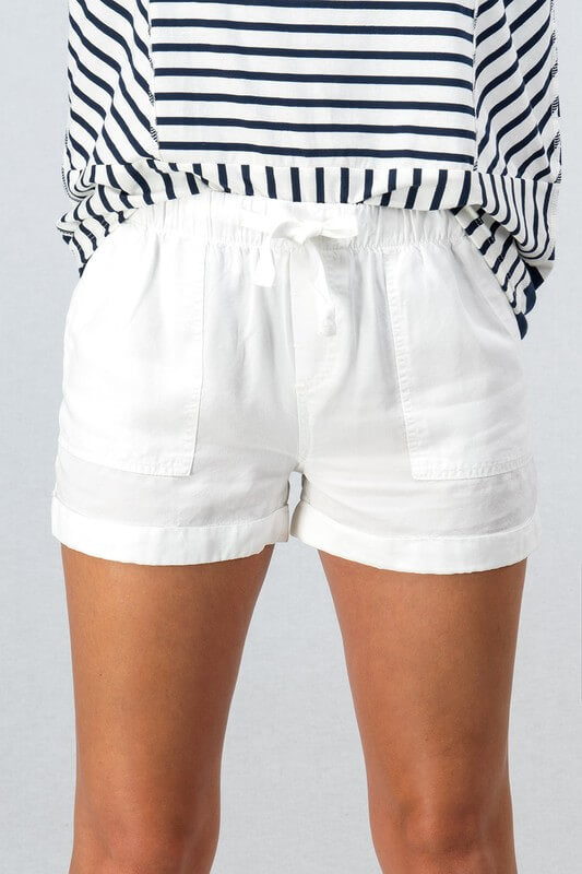 Black and best sale white shorts womens