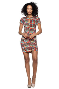 Keyhole Kaleidoscope Dress