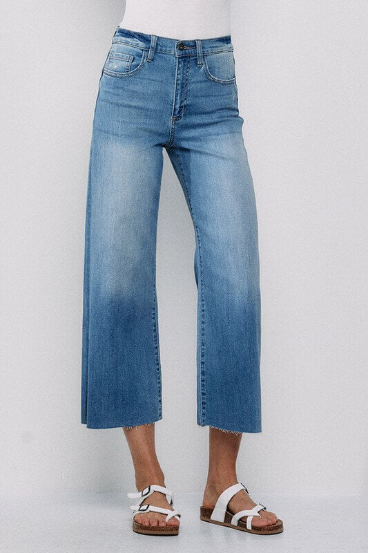 High Rise Crop Wide Leg Jeans Sneak Peek Denim – Jolie Vaughan