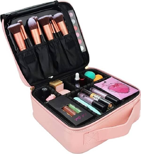 best travel bag for makeup Multifunctional Makeup Train Case Organizer – Jolie Vaughan Boutique